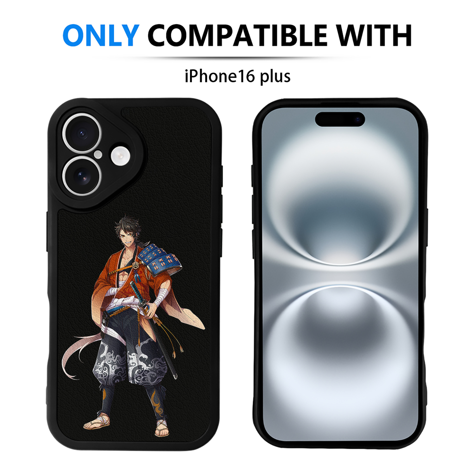 （画像用） 刀剣乱舞 Touken Ranbu 【iPhone 16シリーズ対応】シリコンスマホケース（レザー調） 材質：シリコン